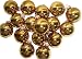 Set of 9 Shiny Dark Gold Glass Ball Christmas Ornaments 2.75