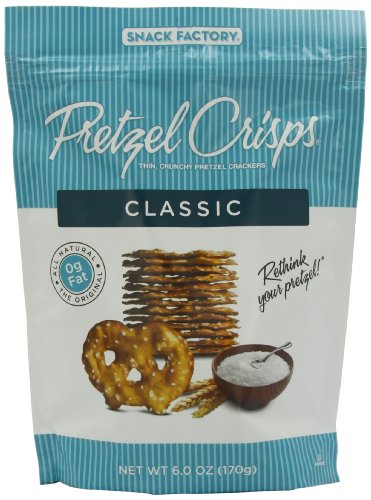 Snack Factory Pretzl Crsp, Classic, 6-Ounce (Pack of 6)
