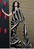 Aanchal Printed Georgette Saree / Sari fabric for casual wear
