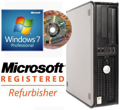 Dell OptiPlex 745 Core 2 Duo E6400 (2.13GHz) 2GB 80GB DVD Windows 7 Professional preinstalled(w/COA license and genuine installation disk)
