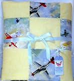 Flying High Airplane Baby Boy Quilt