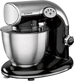 Bomann KM 362 CB, Negro, Acero inoxidable, 230 V, 50 Hz - Robot de cocina (importado de Alemania)