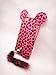 3D ear pink Leopard with tail Fur Plush cute Case Cover Shell skin for ZTE zmax Z970