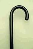 Wood Cane 1  x 36  Black