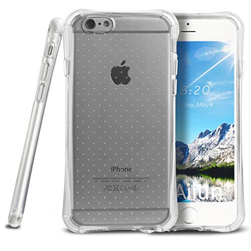 iPhone 6 case,[4.7 inch][2PCS HD Screen Protectors]by Ailun,Air Buffer Corners&Frame,Smart Thermal Control Structure,Anti Fingerprints&Oil Stains Clear Back cover,Siania Retail Package[White]