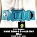 Big Buckle Stretch Belt with Metal Trim - Turquoise