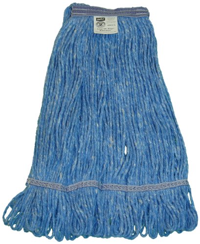 Zephyr 26313 Blendup Blue Blended Natural and Synthetic Fibers Large Loop Mop Head with 1-1/4