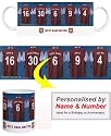 Personalised West Ham United FC Mug