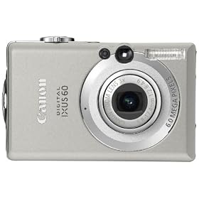 Canon IXUS 60 Digital Camera - Silver (6.0MP, 3x Optical Zoom) 2.5" LCD