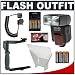 Phoenix DZBIS-112iTTL Digital Autofocus Flash (i-TTL, D-TTL, TTL) + 8 Batteries & Charger + Flash Bounce Reflector + TTL Flash Cord + Stroboframe 350 Flash Bracket for Nikon D40, D40x, D50, D60, D70s, D80, D200, D300 & D700 Digital SLR Cameras