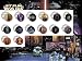 Star Wars US Stamp Button/Pin Set