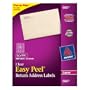 Avery Easy Peel 1/2 x 1 3/4 Inch Clear Return Address Labels 2000 Pack (5667)