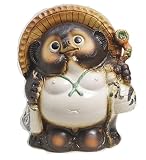 【信楽焼】福々狸　13号　サイズ・約幅36×奥行き25×高さ42cm