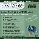 Zoom Karaoke CD+G - Platinum Artists 75: Dido, Sarah McLachlan & Katie Melua