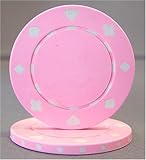 25 Pink Suited 11.5 Gram Poker Chips