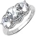 1.80 ct. t.w. Crystal Quartz and White Topaz Ring in Sterling Silver 1.80 ct. t.w. Crystal Quartz and White Topaz Ring in Sterling Silver