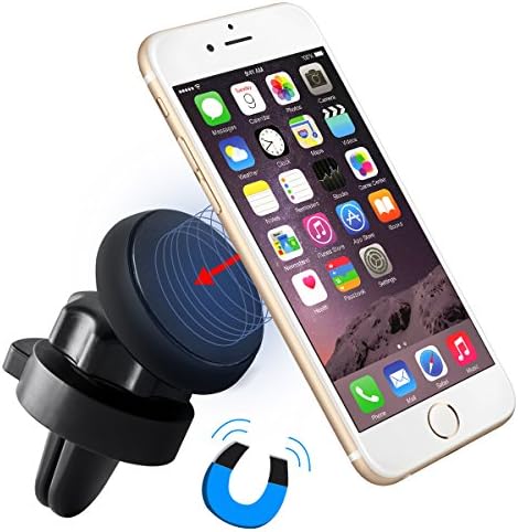 Magnetic Air Vent Car Phone Holder,Despert Car Mount,Car Cradle for iPhone 6s Plus 6s 5s 5c Samsung Galaxy S7 Edge S6 S5 Note 5 4-Black