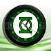 Green Lantern DC Comic Wall Clock With Button/Badge Set