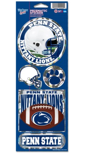 NCAA Penn State Nittany Lions Prismatic Stickers, Team Color, One Size