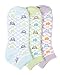 Mamia Lot Of 6 Teddy Bear Designs Kids Girls Ped Anklet Socks