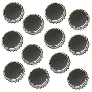 Silver-Chrome-Flattened-Bottle-Caps