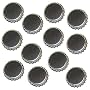 New Silver Crown Bottle Caps For Crafts, Scrapbooking, Jewelry (50 Pieces)