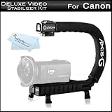 Photive Professional Camera / Camcorder Action Stabilizing Handle For Canon VIXIA HF G20, VIXIA HF R42, VIXIA HF R40, VIXIA HF R400, VIXIA HF M52, VIXIA HF M50, VIXIA HF M500, VIXIA HF R32, VIXIA HF R30, VIXIA HF R300 HD Camcorder
