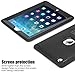 iPad 2 Case,iPad 3 Case,iPad 4 Case,TOPSKY(TM)[Kickstand Feature],Shock-Absorption/High Impact Resistant Hybrid Three Layer Armor Defender Protective Case Cover with Stylus Pen,Black