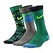 Nike Big Boys' Performance Square/Dots Crew Socks 3 Pack