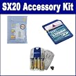 Canon Powershot SX20 IS Digital Camera Accessory Kit includes: SB251 Battery, ZELCKSG Tripod, KSD2GB Memory Card