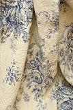 Ballard French Country Blue Toile Quilt Throw