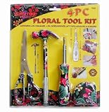 KR Tools 95025 Pro Series 4-Piece Floral Tool Kit (Colors May Vary)
