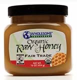 Review Wholesome Sweeteners  / Wholesome Sweeteners Organic Fair Trade Raw Honey, 16 Ounce Jars (Pack of 3)
