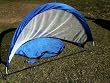 2 Blue EZ Expandable Collapsable Portable Pop Up Training Soccer Goals