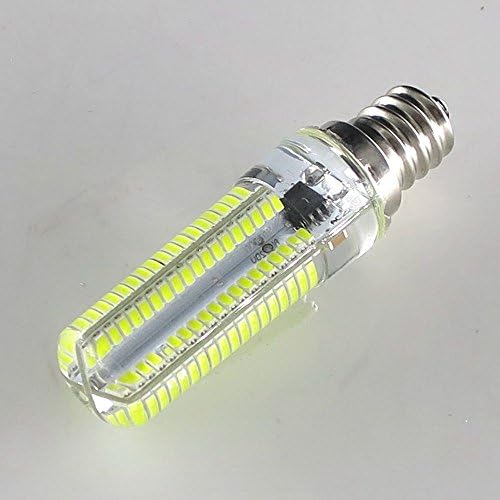 Honcaly® Lot of 10 pcs 110v 8w E12 Dimmable LED Light Chandelier Dimmable Bulb Halogen Replacement White 6000k Crystal Ceiling Lamp Light
