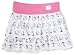 Hello Kitty Girls 7-16 Anchor Print Tier Skirt Cover-Up, White/Navy/Pink, S (7/8)