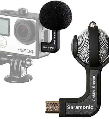 Saramonic GoMic Professional Mini Stereo Ball Microphone for Gopro Hero4 4+ 3+ 3 Cameras
