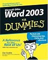 Word 2003 for Dummies