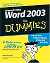 Word 2003 for Dummies