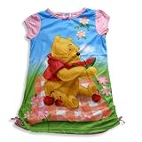 Winnie The Pooh by Disney - Toddler Girls Short Sleeve Nightgown, Pink, Blue