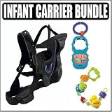 Fisher Price Easy-On Infant Carrier (Black) w/ Accessories