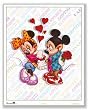 Mickey and Minnie: Love by Walt Disney 18.5"x15" Art Print Poster