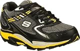 Skechers Men's Shape-Ups AT-Diamondback Trail Shoe,Black/Yellow,8.5 M US