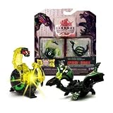 Bakugan Gundalian Invaders New Super Assault 2 Pack (Black) Darkus APEXEON and DHARAK w/DNA CODE (FACTORY SEALED)