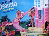 Wet 'n Wild BARBIE Water Park Playset Over 2-1/2 Feet Tall w Super Slide, Drinking Fountain & Lots More! (1989 Mattel Hawthorne)