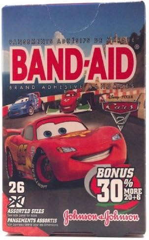 Band-Aid Disney Cars 2 Bonus Pack Assorted 26 ct (2pack)