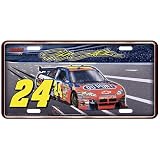 #24 Jeff Gordon '08 Metal License Plate w/ Car & Number