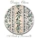 Round Place Mat Provence: Olives White & Green