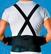 `9" Back Belts With Suspenders Black X-Large Sportaid