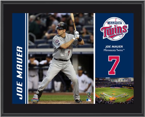 Joe Mauer Plaque | Details: Minnesota Twins, Sublimated, 10x13, MLB Plaque